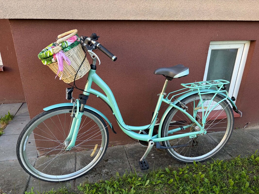 Elbląg Sprzedam używany rower firmy Storm, 28 aluminiowa rama i felgi, amortyzowany przód. Serwisowany miesiąc temu.