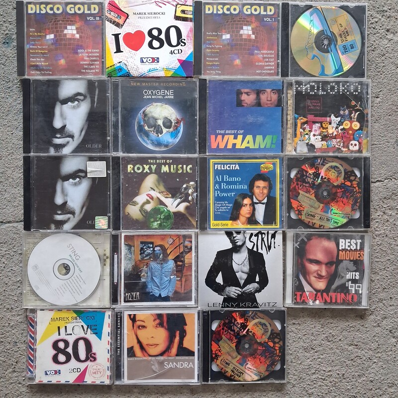 Elbląg Kolekcja płyt cd. Polski i zagraniczne. Może się komuś przydadzą. 20zł za całość.
