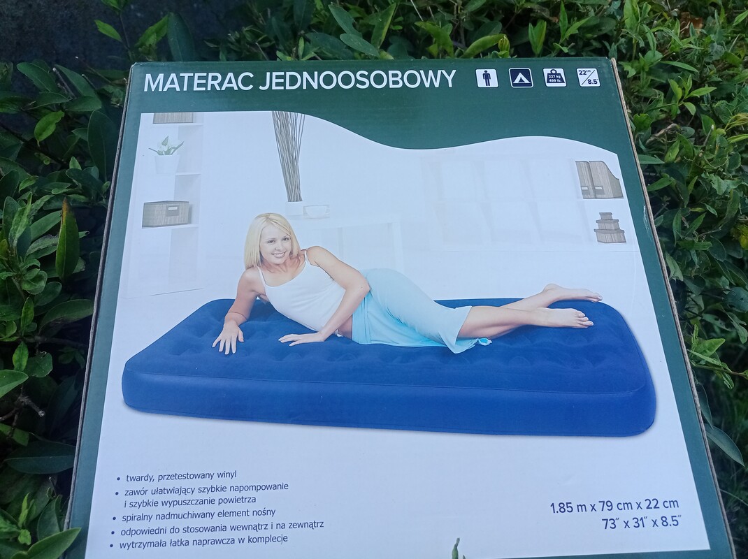 Elbląg Materac dmuchany jednoosobowy nowy nieotwarty zapraszam do kontaktu osoby zainteresowane