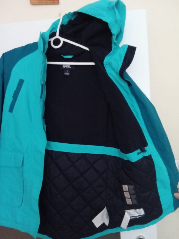 Elbląg Sprzedam za 100 zł. komplet ocieplany dla dziewczynki na wiek 8 - 10 lat kurtka na polarku i spodnie