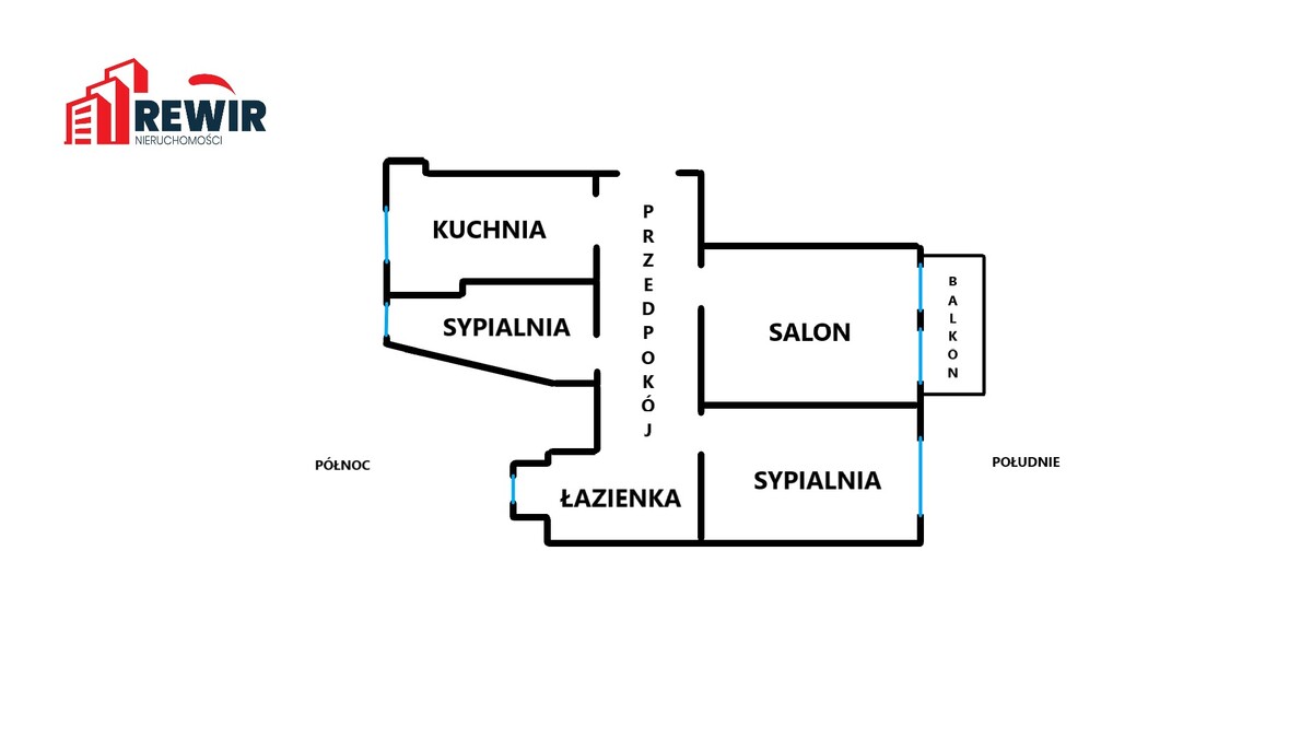 Elbląg RewiR NieruchomościWybierz SwójWymarzony RewiRPrezentujemy Państwu 3-pokojowe mieszkanie przy ul. Nitschmanna w