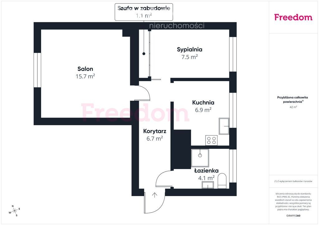 Elbląg FREEDOM NIERUCHOMOŚCISprzedam mieszkanie - Malbork, Nowowiejskiego. Na sprzedaż funkcjonalne mieszkanie o