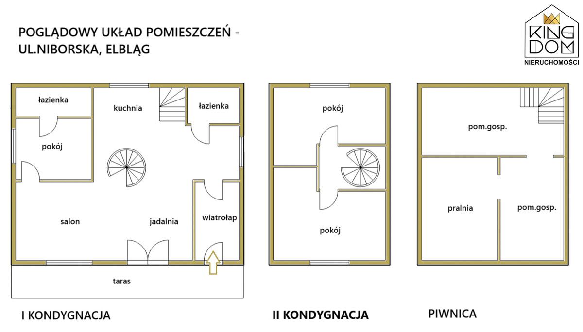 Elbląg KINGDOM NIERUCHOMOŚCI BLISKO CIEBIEWYJĄTKOWO EKONOMICZNY, WOLNOSTOJĄCY DOM Z PIĘKNYM OGRODEM I MUROWANYM