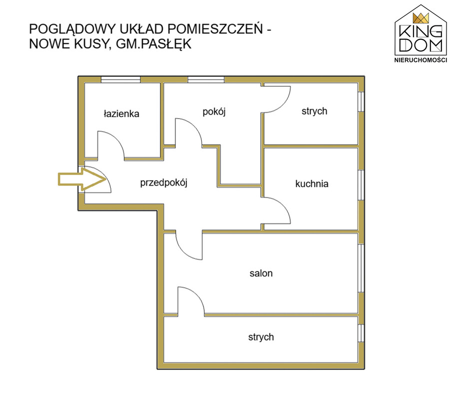 Elbląg KINGDOM NIERUCHOMOŚCI BLISKO CIEBIEDUŻE, BEZCZYNSZOWE 2-POKOJOWE MIESZKANIEDO GENERALNEGO REMONTU I MOŻLIWOŚCIĄ
