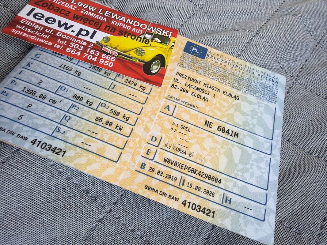 Elbląg Auto Leew LEWANDOWSKI Kupujemy i Sprzedajemy tylko dobre auta Za auta z Polskiego Salonu Płacimy Najwięcej OPEL