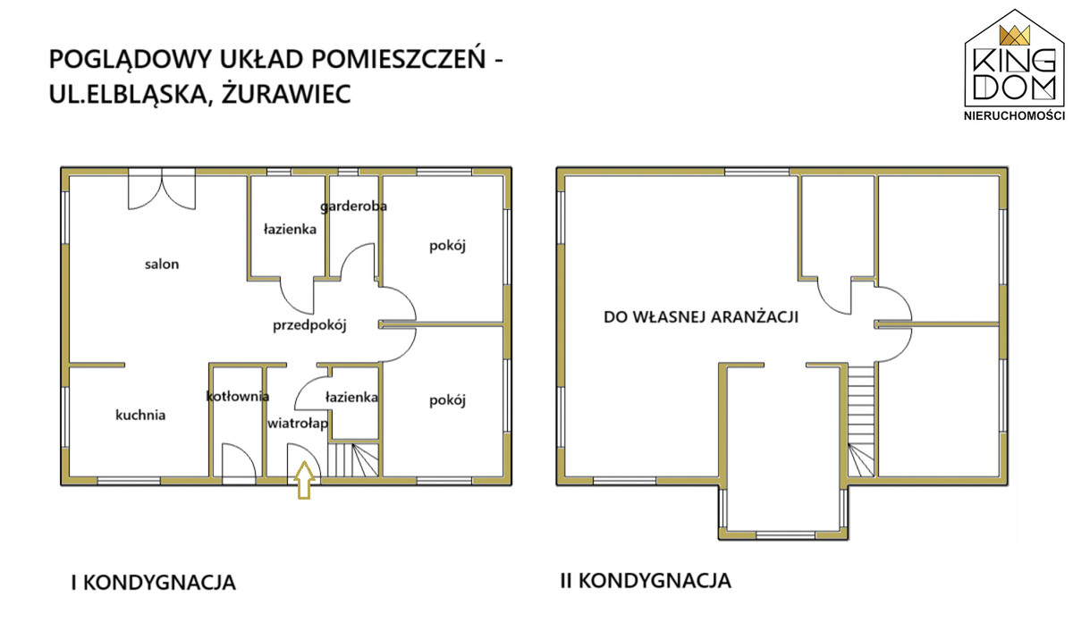 Elbląg 👑🏠 KINGDOM 🏠👑NIERUCHOMOŚCI BLISKO CIEBIE WOLNOSTOJĄCY