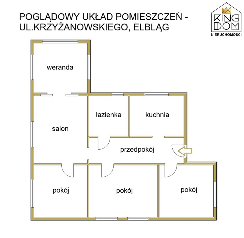 Elbląg KINGDOM NIERUCHOMOŚCI BLISKO CIEBIE KOMFORT DOMU W CENIE MIESZKANIA!NA SPRZEDAŻ PRZESTRONNE 4-POKOJOWE