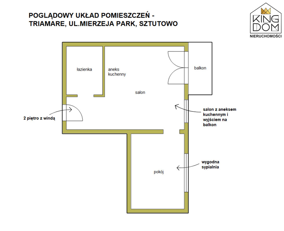 Elbląg 👑🏠 KINGDOM 🏠👑NIERUCHOMOŚCI BLISKO CIEBIE 2-POKOJOWY