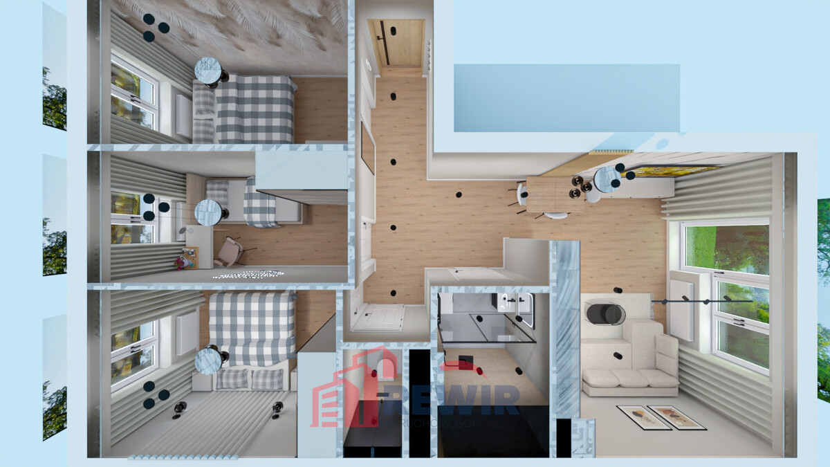 Elbląg RewiR NieruchomościWybierz Swój❤️Wymarzony RewiR  Prezentujemy Państwu 4-pokojowe mieszkanie