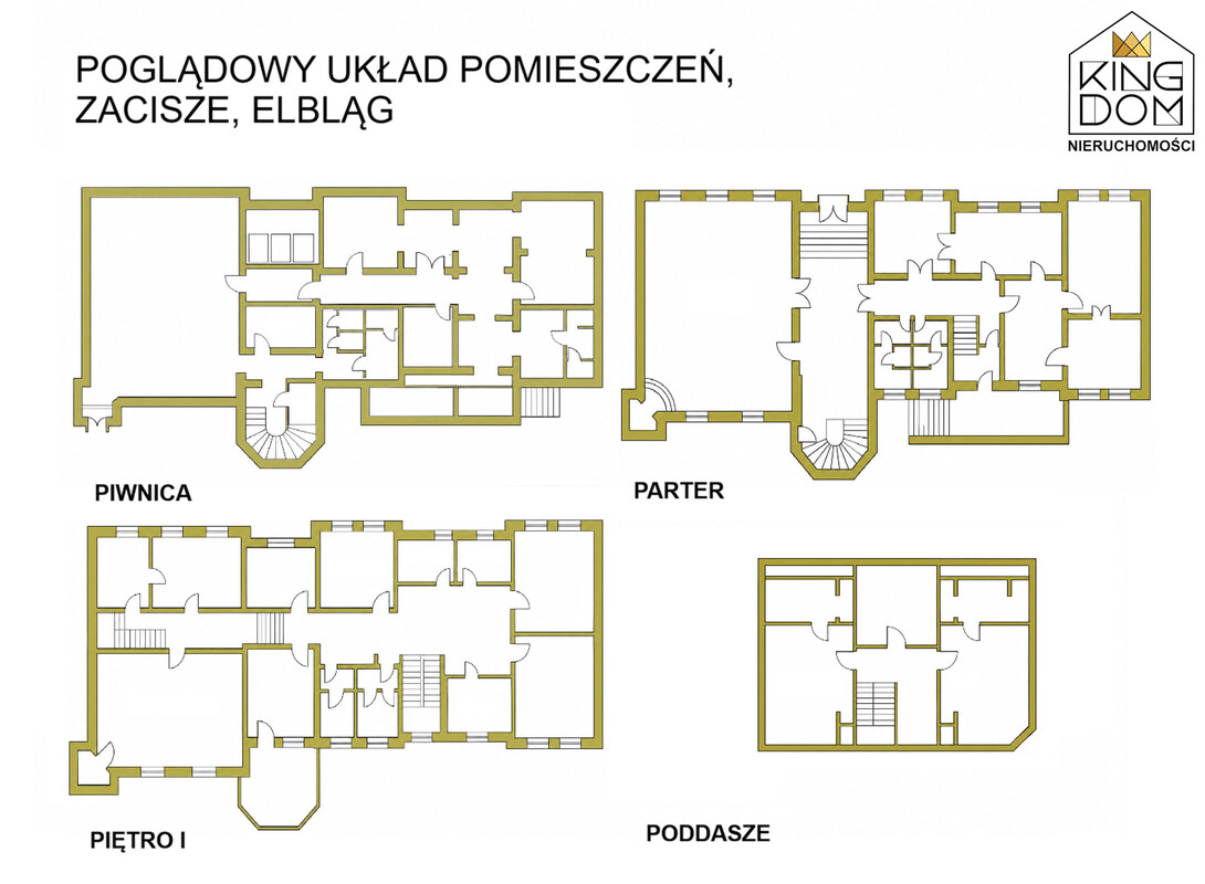 Elbląg KINGDOM NIERUCHOMOŚCI BLISKO CIEBIE PAŁACYK ZACISZE – XIX-WIECZNA WILLA W SERCU ELBLĄGAWYJĄTKOWY OBIEKT