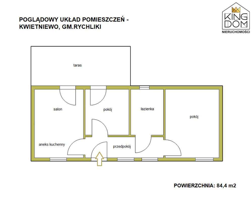 Elbląg KINGDOM NIERUCHOMOŚCI BLISKO CIEBIEPARTEROWY, WOLNOSTOJĄCY BUDYNEK MIESZKALNYNA ŁADNIE ZAGOSPODAROWANEJ