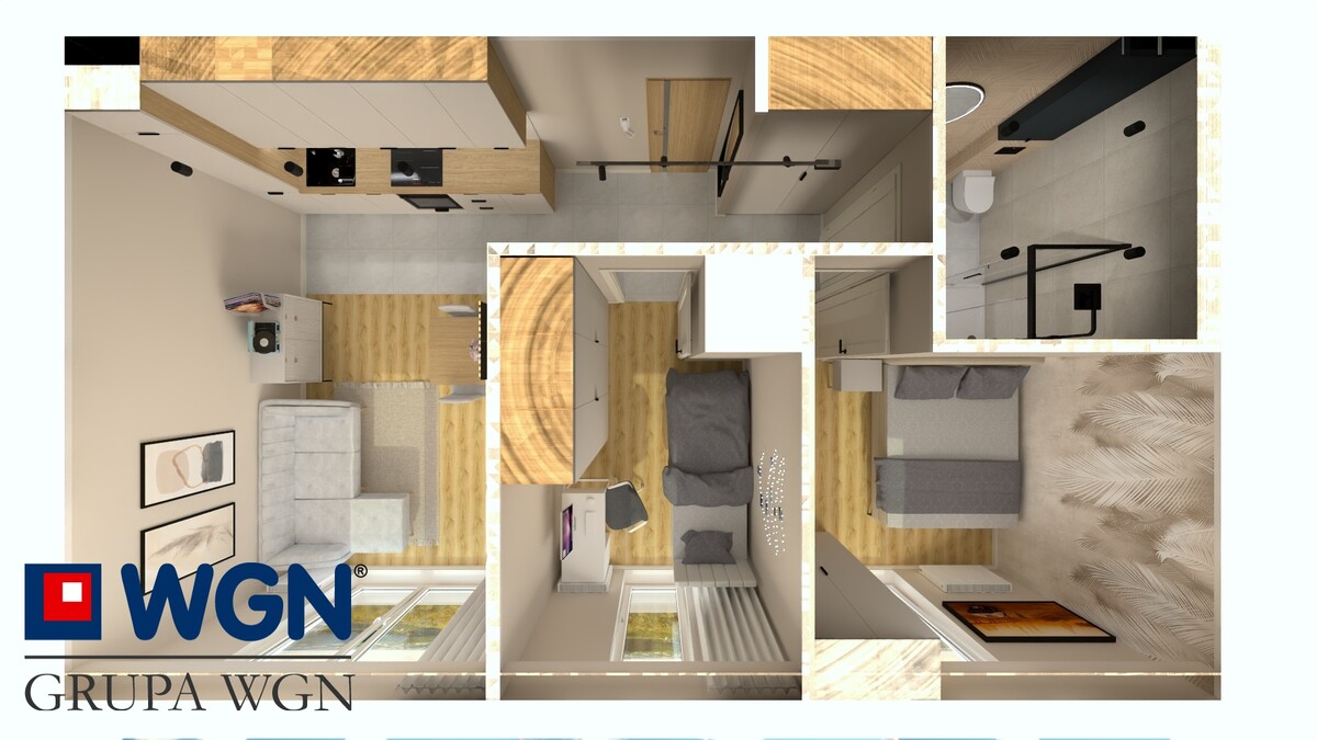 Elbląg 3 pokoje | 46 m² | balkon 9 m² | po generalnym remoncie | ElblągNOWOCZESNE 3 POKOJE PO GENERALNYM