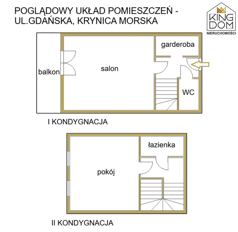 Elbląg 👑🏠 KINGDOM 🏠👑NIERUCHOMOŚCI BLISKO CIEBIE USTAWNE 2-POKOJOWE
