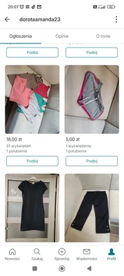 Elbląg Sprzedam dużo ubrań od XS do XXL nowe i używane stan bardzo dobry ceny do 5 zł chce się pozbyć jak najwięcej