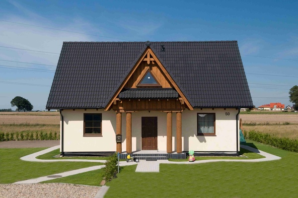 Elbląg DOM DREWNIANY JEDNORODZINNY ECOHOUSE II-W TYNKUJesteśmy firmą zajmującą się produkcją domów drewnianych