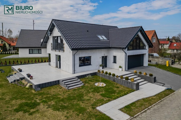 Elbląg Nowoczesny dom 195 m²6 pokoi Duża działka 1048m²Nowy Dwór Gdański