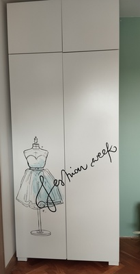 Elbląg Sprzedam zestaw mebli Meblik (kolekcja fashion mint). Cena zestawu 700 zł. Poszczególne elementy: szafa z