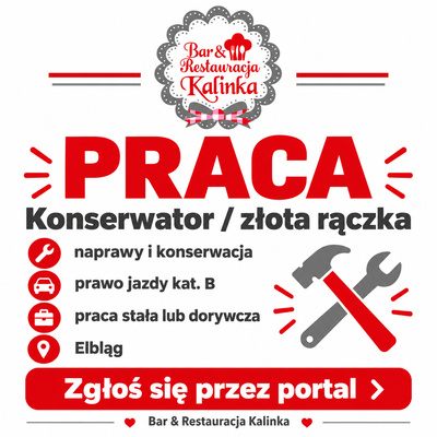 Elbląg Szukamy konserwatora / złotej rączki do bieżących napraw i prac technicznych