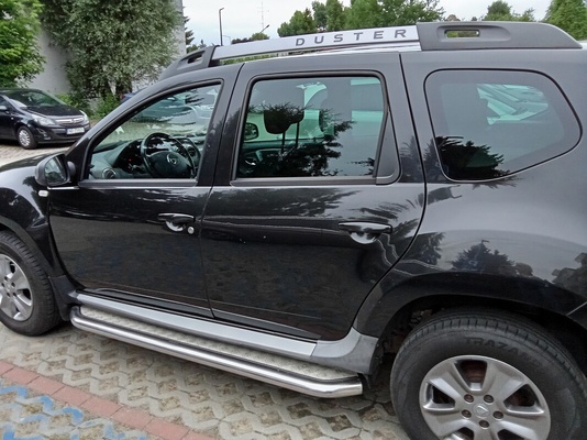 Elbląg Sprzedam: zadbana Dacia Duster SUV w kolorze czarnym, rok prod.2014,benzyna + LPG. Model Dacia Duster 13-Duster