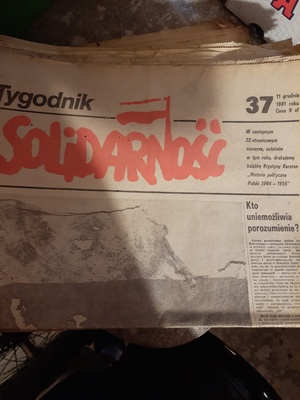 Elbląg Sprzedam pierwszy rocznik tygodnika Solidarność z 1981 r od nr 1 do nr 37.do ogłoszenia stanu wojennego.