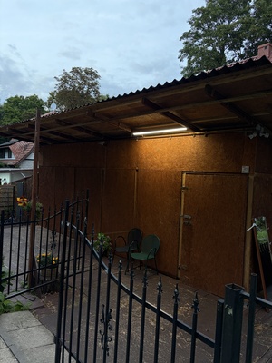Elbląg Oddam drewnią budę Ok 36m2 można wykorzystać na garaż albo opał. Rozbiórka we własnym zakresie w Krynicy