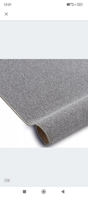Elbląg Sprzedam wykładzinę obszytą siwą kupowana na wymiar 280x360 za 400 zł Stan bdb, zapraszam do obejrzenia.