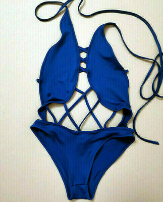 Elbląg Sprzedam nowy strój kąpielowy jednoczęściowy, kolor intensywny niebieski, rozmiar M.