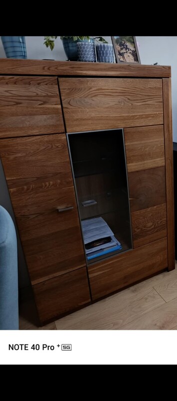 Elbląg Sprzedam meble z litego drewna. Komoda i szafka RTV firmy szynaka meble