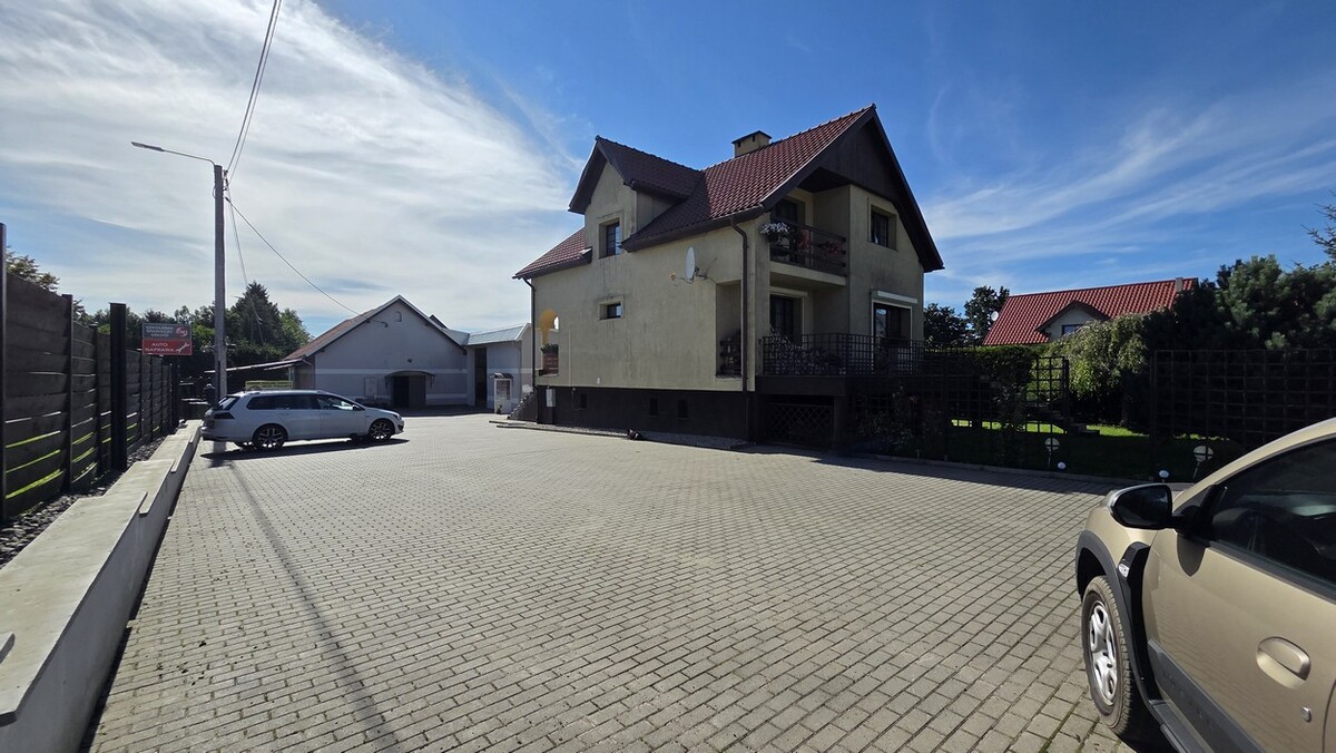 Elbląg SZULC & SZULC BIURO NIERUCHOMOŚCI NA SPRZEDAŻDOM Z HALĄ MAGAZYNOWĄ - Elbląg (Dąbrowa) ul. Królewiecka
