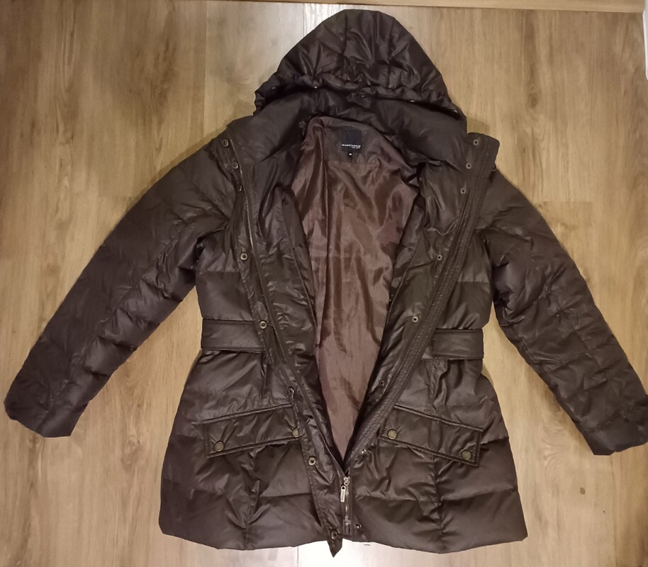 Elbląg Śliczna kurtka damska w kolorze czekoladowym firmy MARK ADAM NEW YORK rozmiar 44,stan idealny, wszystkie guziki