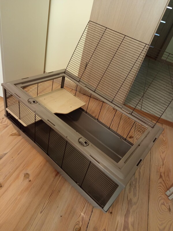 Elbląg Sprzedam klatke o wymiarach 80x47 wysokosc 35 stan bardzo dobry, idealnie nadaje sie dla swinki morskiej,