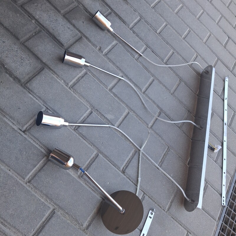 Elbląg Lampy wiszące. Chrom. 3ż+1ż.