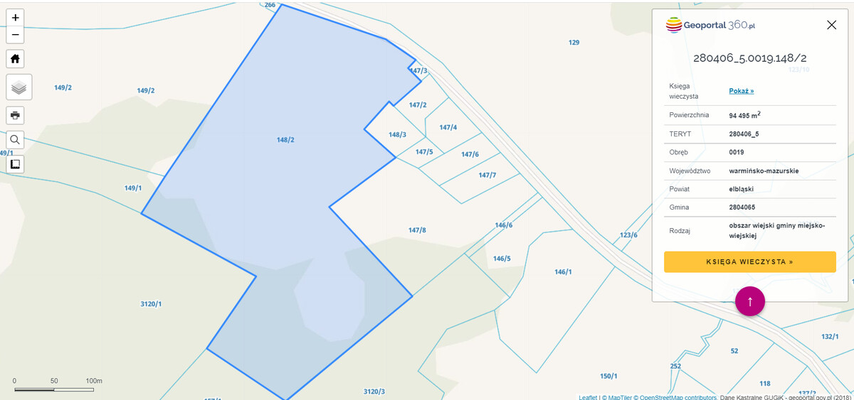Elbląg Działka rolna w Zastawnie z bezpośrednim dojazdem z drogi asfaltowej.9,29 ha głównie łąki i pastwiska, trochę