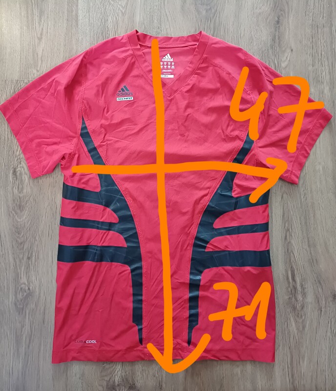 Elbląg Koszulka treningowa ADIDAS TECHFIT CLIMACOOL z metki 2XL ale proszę patrzeć wymiary