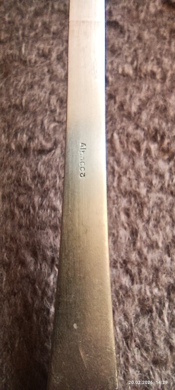 Elbląg Mam do sprzedania;Stara antyczna chochla ( łyżka wazowa) wykonana z Alpacca w Niemcy w latach 20 tych ubiegłego