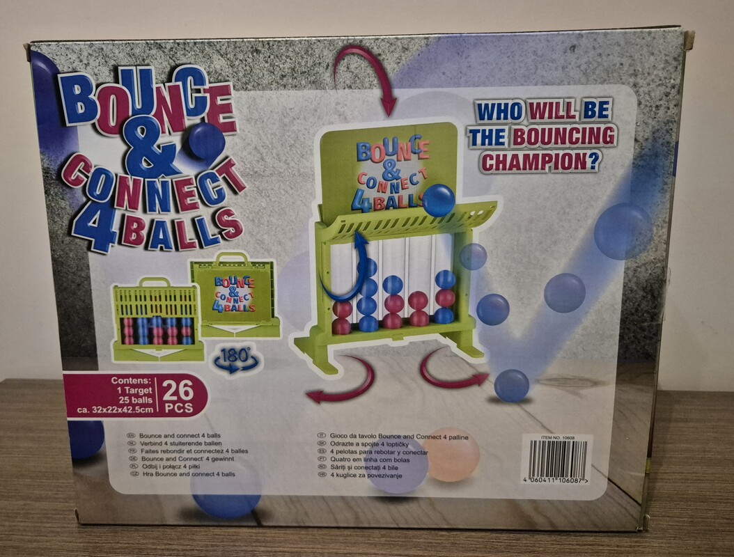 Elbląg Grę zręcznościowa Bounce & Connect 4 Balls.
Gra, która zapewnia rozwój koordynacji ruchowej, polega na