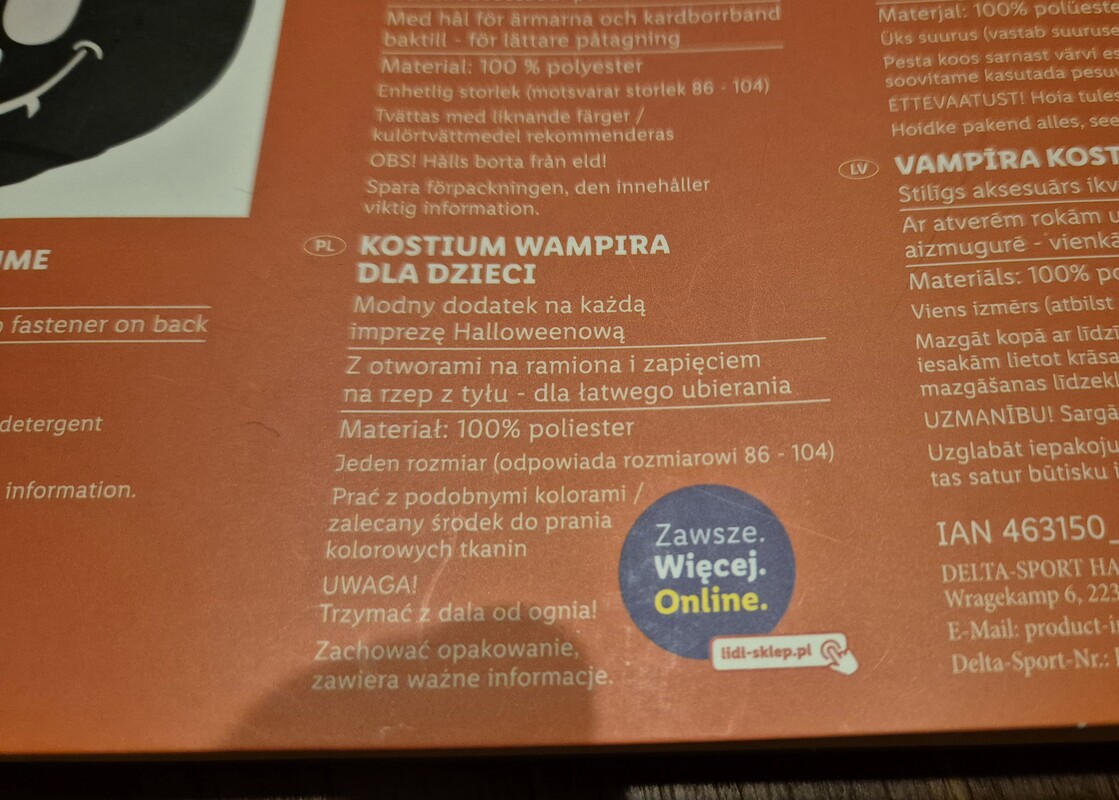 Elbląg Strój dynia na Halloween, rozmiar 86-104. Po jednym dziecku, założone 1 raz.