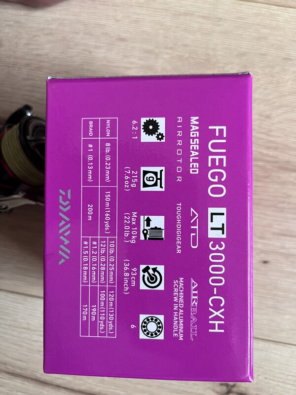 Elbląg Kołowrotek Daiwa fuego LT -3000CXH kupiony rok temu w kwietniu bardzo mało używany jak nowy łowiony małymi