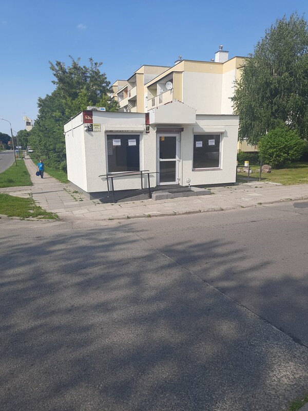 Elbląg Wolnostojący budynek parterowy o pow.40m2 na działalność handlowo-usługową.