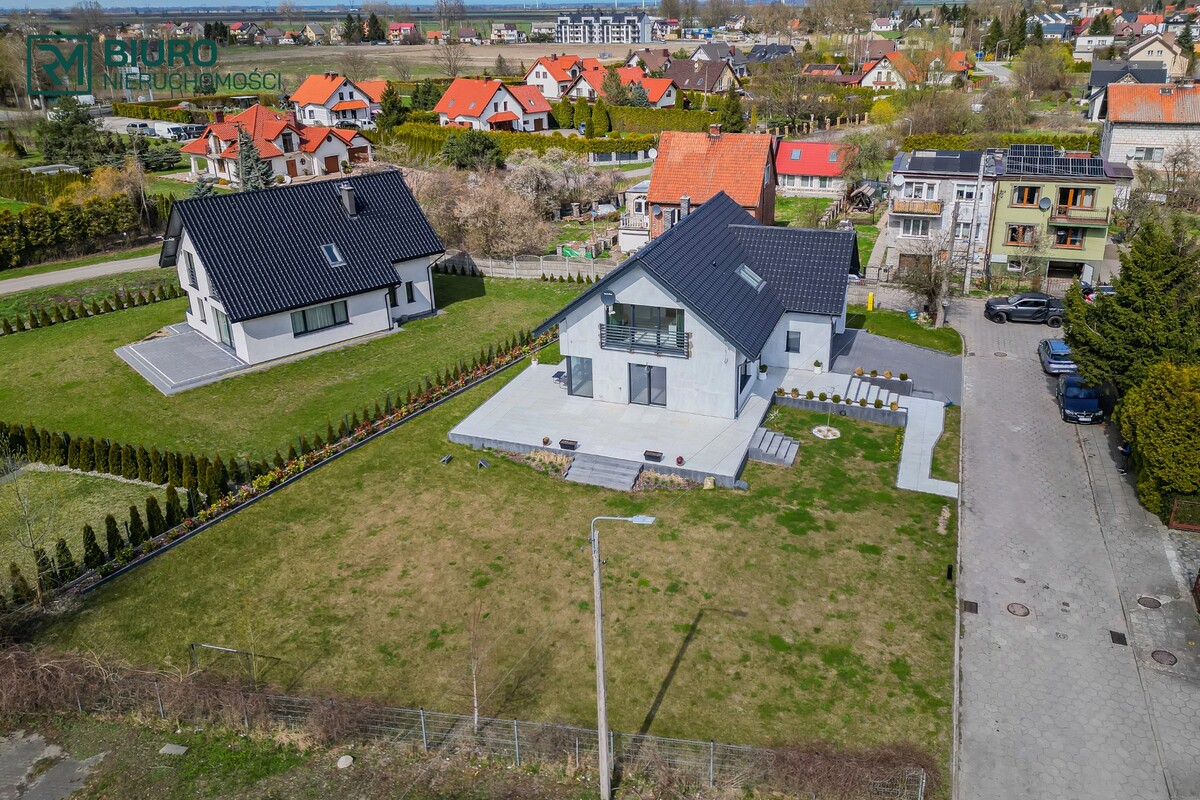 Elbląg Nowoczesny dom 195 m²6 pokoi Duża działka 1048m²Nowy Dwór Gdański