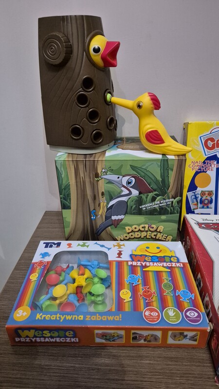 Elbląg Zabawki edukacyjne: - creative mosaic, nowa układanka na zasadzie wciskania pinezek - komplet domino, puzzle 30