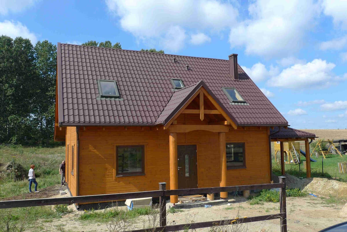 Elbląg DOM DREWNIANY JEDNORODZINNY ECOHOUSE IXJesteśmy firmą zajmującą się produkcją domów drewnianych mieszkalnych