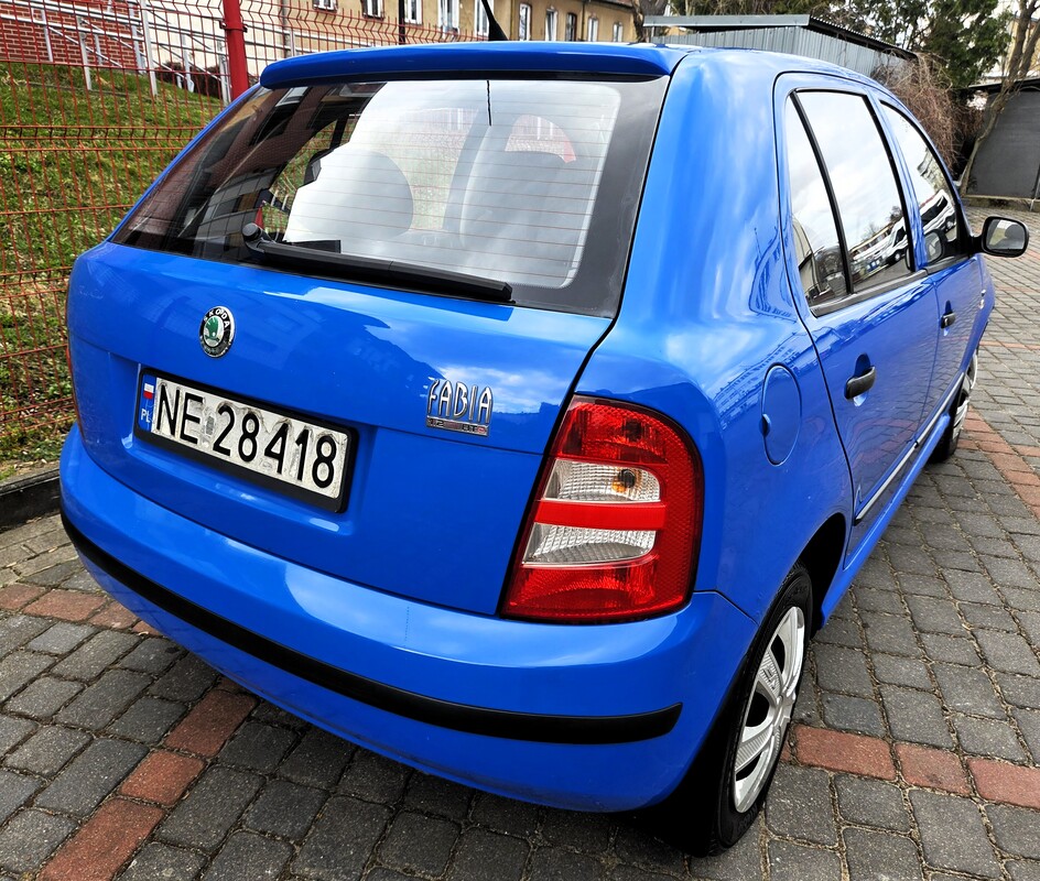 Elbląg Skoda Fabia 1.2Benzynka 65KM 2005Rok Bardzo Dobry Stan Salon Polska -Wspomaganie