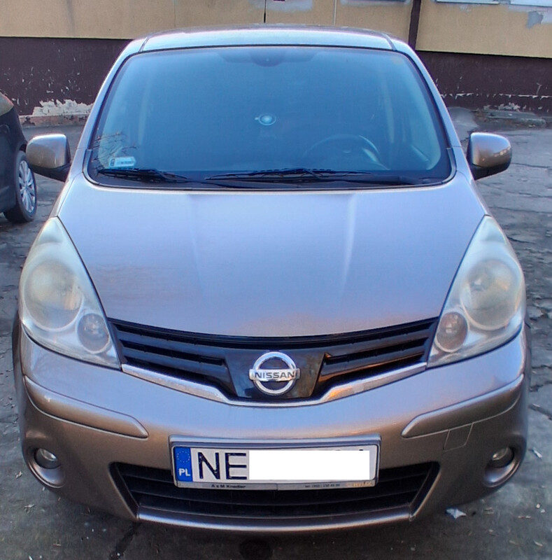 Elbląg Nissan Note 1.4 Benzyna 2009 r. Przebieg: 186 000 kmRok produkcji 2009Model Nissan Note E11 Acenta