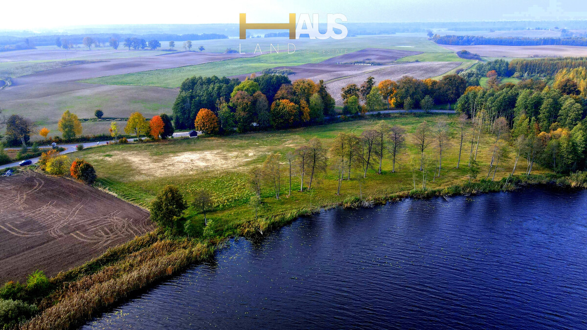 Elbląg PIĘKNA DZIAŁKA WIDOKOWA Z LINIĄ BRZEGOWĄ  JEZIORO JEZIORAK (POJEZIERZE IŁAWSKIE) MATYTY  POWIERZCHNIA