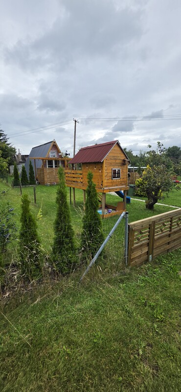 Elbląg Działka ROD Sienkiewicza 300 m2 duży domek.