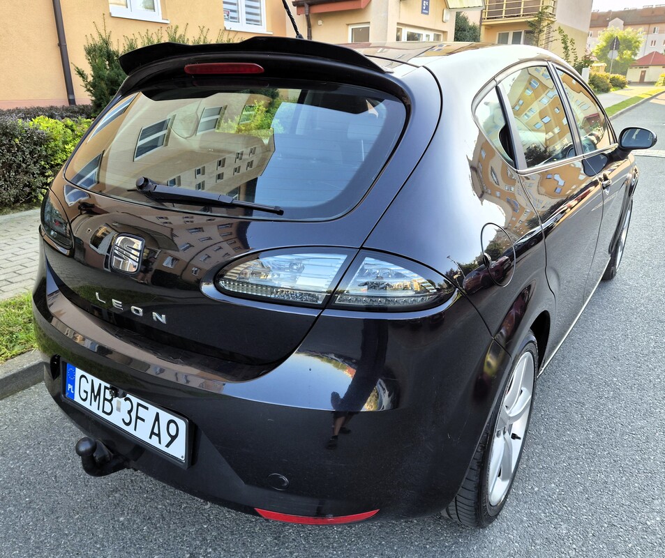 Elbląg Seat Leon 2008Rok 1,9TDI 110KM Duże Dotykowe Radio Kamera Hak Klima Tuba Elektryczne Szyby i Lusterka Abs Duże