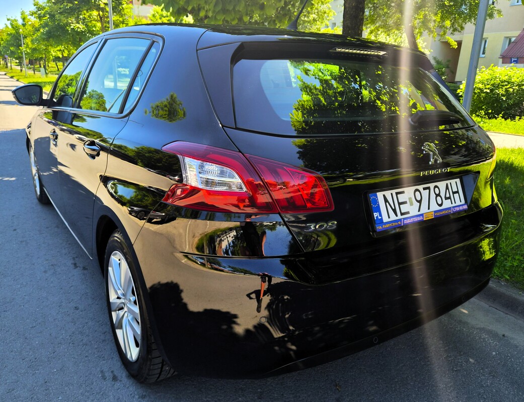 Elbląg Peugeot 308 1.2Benzyna 80Km Bogata Wersja Wyposażenia 2014Rok Bardzo Dobry Stan-Elektryczne Szyby