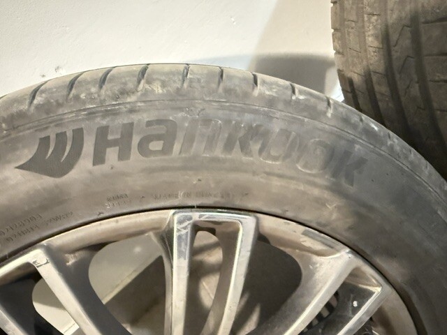 Elbląg Sprzedam opony letnie HANKOOG VENTUS PRIME 225/55R18 98V O GŁĘBOKOŚCI BIEŻNIKA ok.6,5 mm wraz z felgami