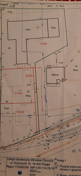 Elbląg Sprzedam działkę budowlaną we Władysławowie /Elbląg, przedłużenie ul. Żuławskiej/o pow.743 m2/ dostępne media